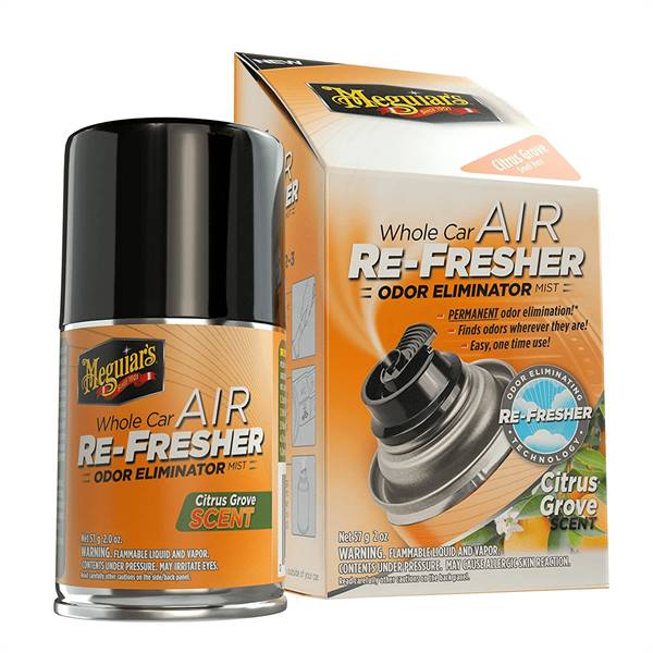 Meguiars G16502 Whole Car Air Re-Fresher Odor Eliminator Mist Citrus Grove